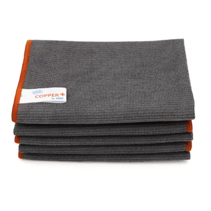 set a 5 pezzi Panno per la pulizia igienico in rame grigio 38x38cm set a 5 pezzi Panno per la pulizia igienico in rame grigio 38x38cm